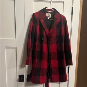 Banana Republic gorgeous wool plaid coat